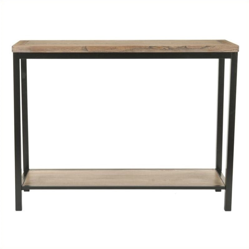 Safavieh Brandon Elm Wood Console in Brown   AMH6589A