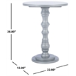 Safavieh Greta Pine Wood Accent Table in Silver