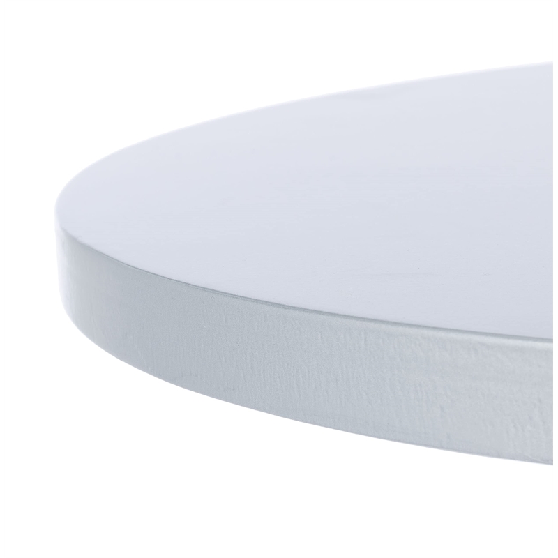 Safavieh Greta Pine Wood Accent Table in Silver