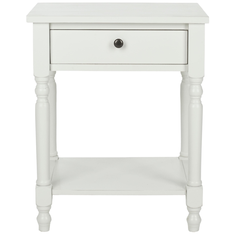 Safavieh Tami Poplar End Table in Off White
