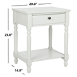 Safavieh Tami Poplar End Table in Off White
