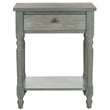Safavieh Tami Elm Wood End Table in Ash Grey