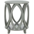 Safavieh Janika Elm Wood Accent Table in Ash Grey