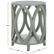 Safavieh Janika Elm Wood Accent Table in Ash Grey