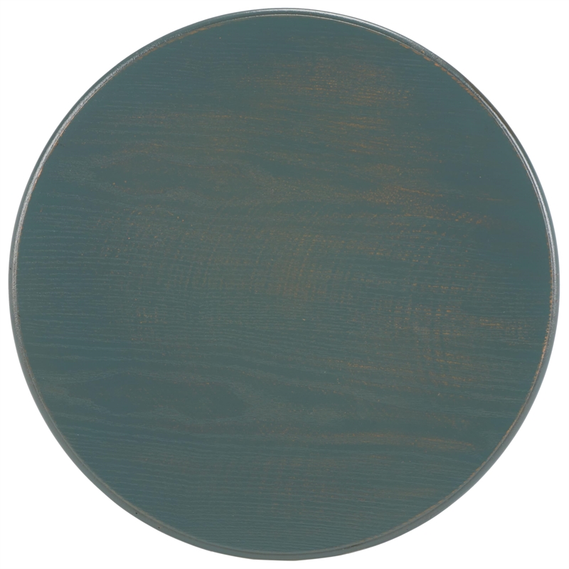 Safavieh Janika Pine Wood Accent Table in Dark Teal
