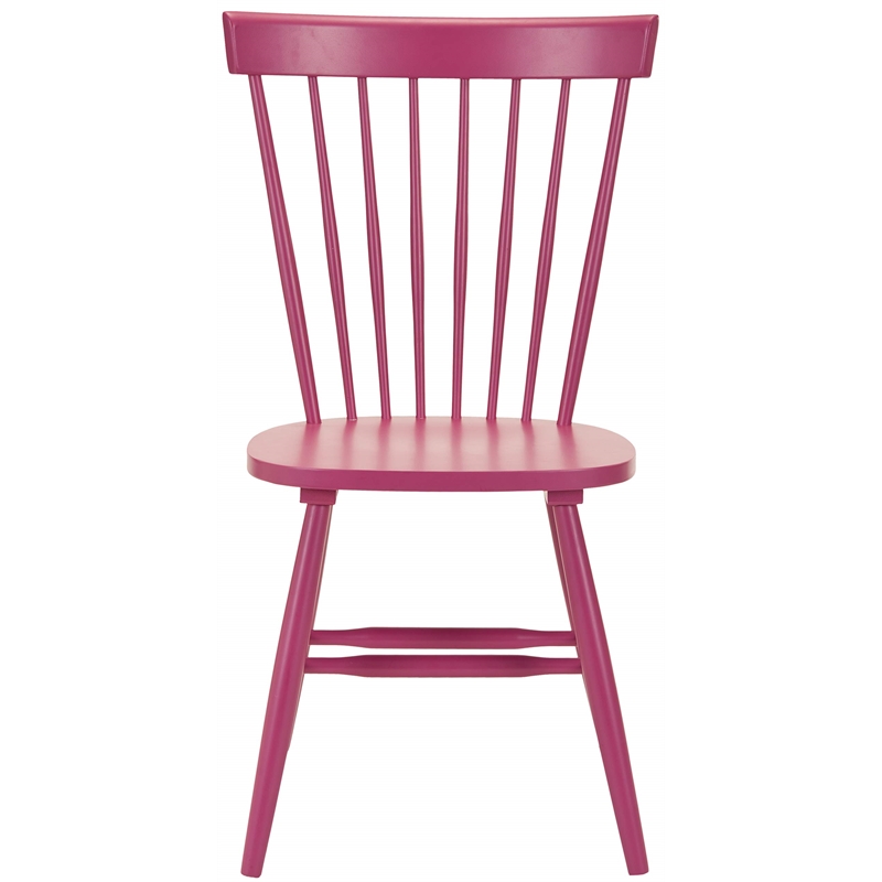 Safavieh Joslyn Oak  Dining Chair in Rasberry (Set Of 2)