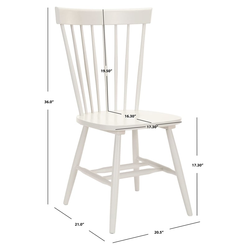 Safavieh Joslyn Oak  Dining Chair in Grey (Set Of 2)