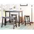 Safavieh Hailey 4 Pc Oak Set Pub Table in Espresso