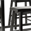 Safavieh Hailey 4 Pc Oak Set Pub Table in Espresso