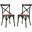Safavieh Logan X Oak  Dining Chair in Antique White (Set of 2)