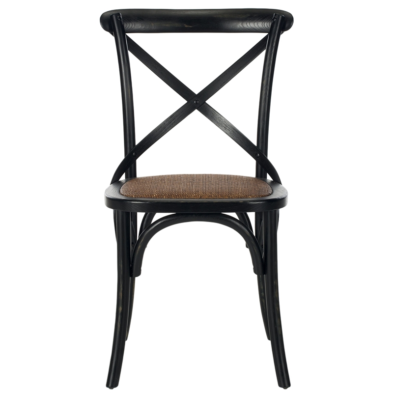 Safavieh Logan X Oak  Dining Chair in Antique White (Set of 2)