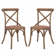 Safavieh Franklin X Back Chair in Gray (Set Of 2)