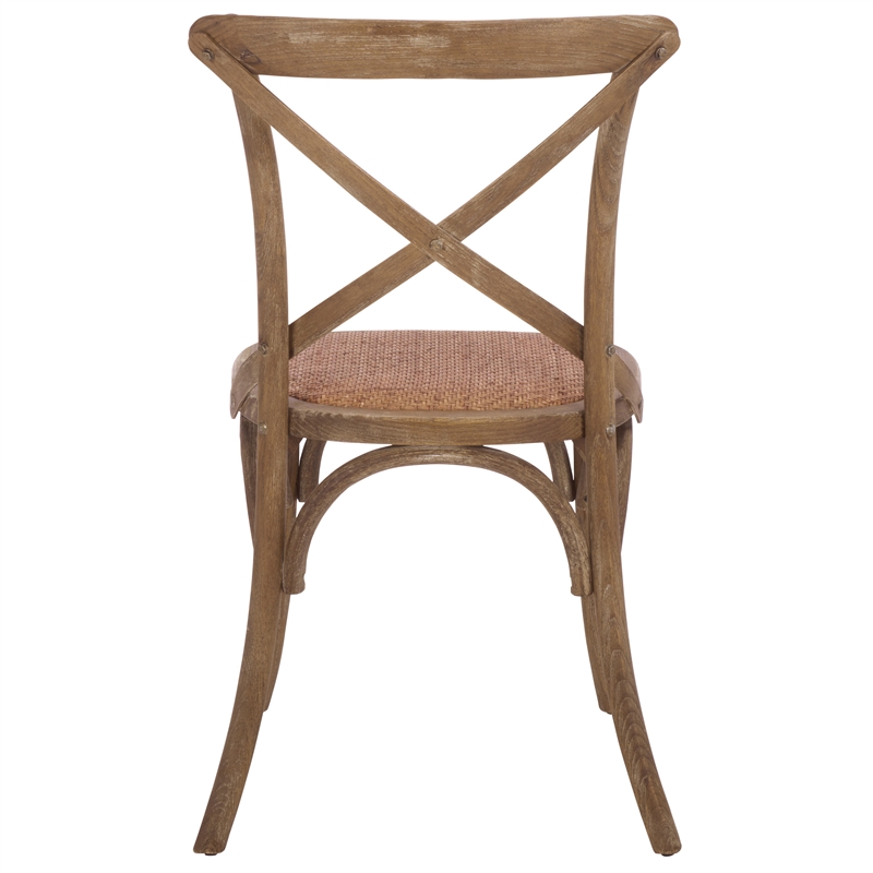 Safavieh Franklin X Back Chair in Gray (Set Of 2)