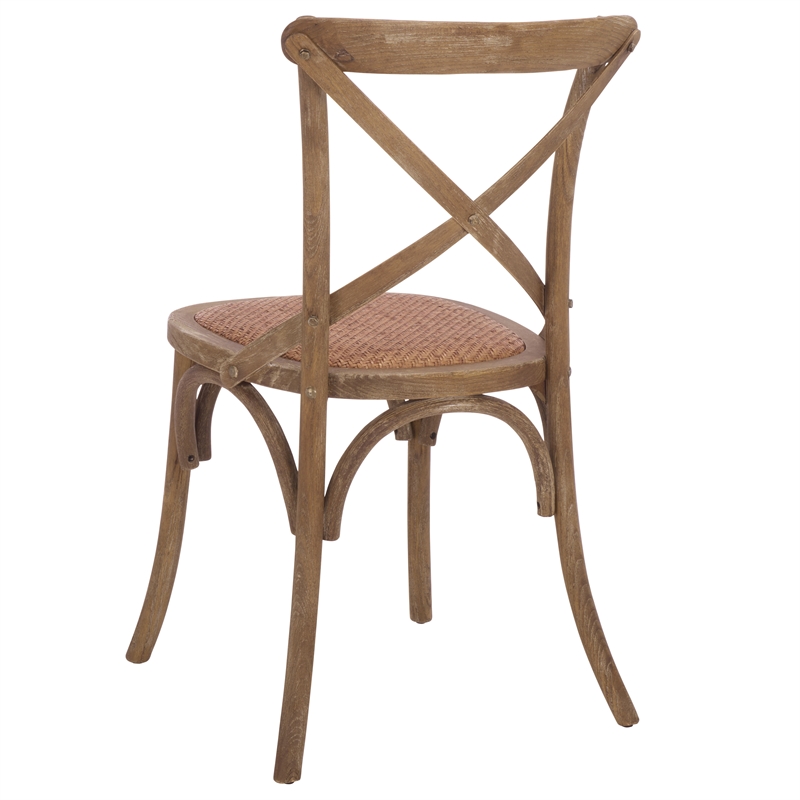 Safavieh Franklin X Back Chair in Gray (Set Of 2)
