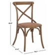 Safavieh Franklin X Back Chair in Gray (Set Of 2)