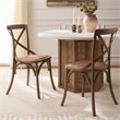 Safavieh Franklin X Back Chair in Gray (Set Of 2)