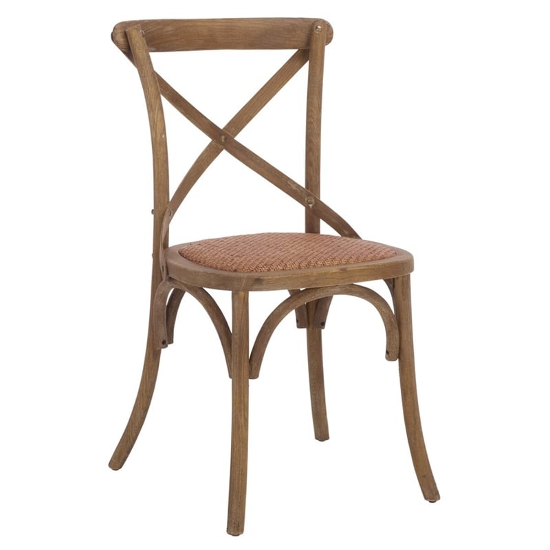 Safavieh Franklin X Back Chair in Gray (Set Of 2)
