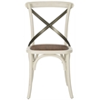 Safavieh Eleanor X Back  Dining Chair in Ivory (Set of 2)