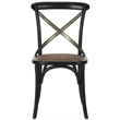 Safavieh Eleanor X Back  Dining Chair in Hickory (Set of 2)