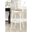 Safavieh Franklin Oak Wood Barstool in Ivory