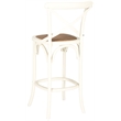 Safavieh Franklin Oak Wood Barstool in Ivory
