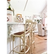 Safavieh Franklin Oak Wood Barstool in Ivory
