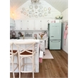 Safavieh Franklin Oak Wood Barstool in Ivory