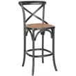 Safavieh Franklin Oak Wood Barstool in Hickory
