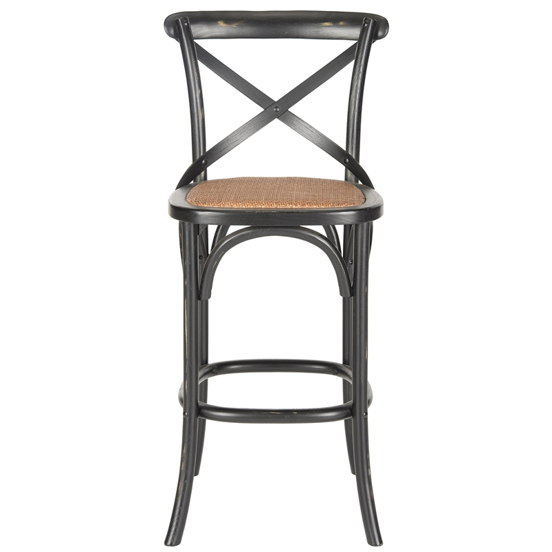 Safavieh Franklin Oak Wood Barstool in Hickory