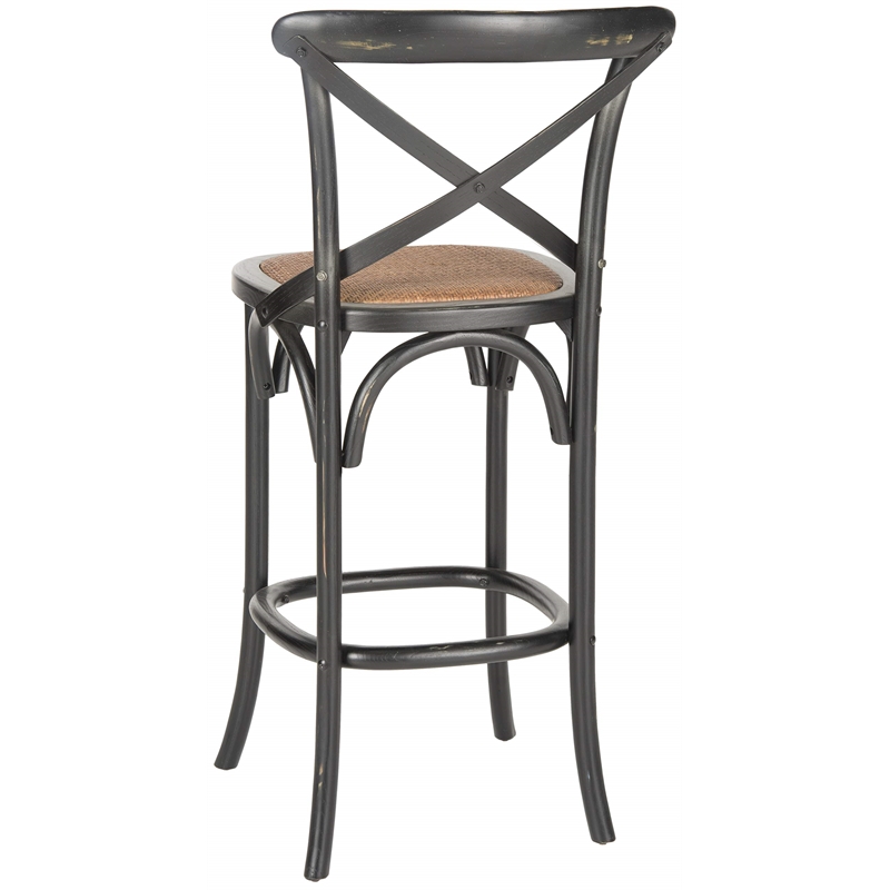 Safavieh Franklin Oak Wood Barstool in Hickory