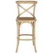 Safavieh Franklin Oak Wood Barstool in Weathered Oak