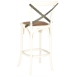 Safavieh Eleanor Oak Wood Barstool in Ivory