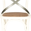 Safavieh Eleanor Oak Wood Barstool in Ivory