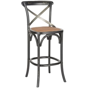 Safavieh Eleanor Oak Wood Barstool in Hickory