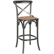 Safavieh Eleanor Oak Wood Barstool in Hickory