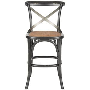 Safavieh Eleanor Oak Wood 24&quot Counterstool in Hickory