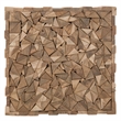 Safavieh Reese Teak Square End Table in Brown
