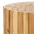 Safavieh Reese Teak Round End Table in Brown