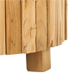 Safavieh Reese Teak Round End Table in Brown