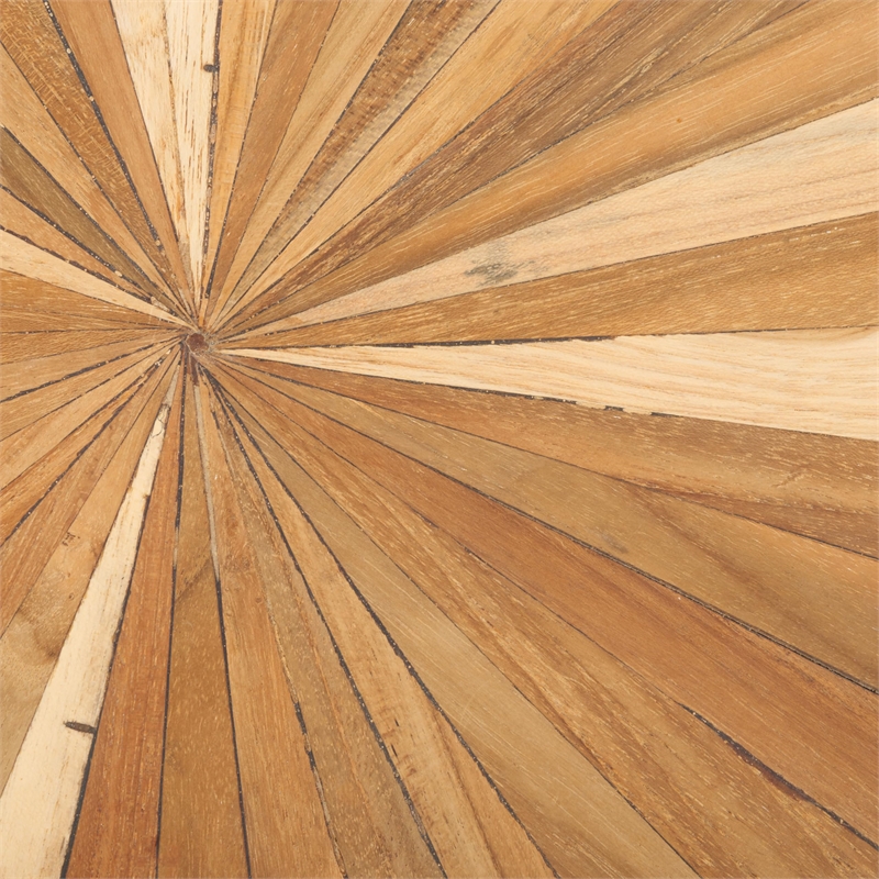 Safavieh Beckham Teak Stool in Brown