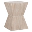 Safavieh Kole Sungkai Wood Side Table in Brown