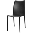 Safavieh Aidan Vinyl  Dining Chair in Black (Set of 2)