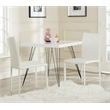 Safavieh Ken Iron and Leather Kd  Dining Chair in Red (set of 2)