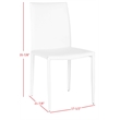 Safavieh Ken Iron and Leather Kd  Dining Chair in Red (set of 2)