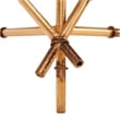 Safavieh Lisa Iron and Glass Accent Table in Gold