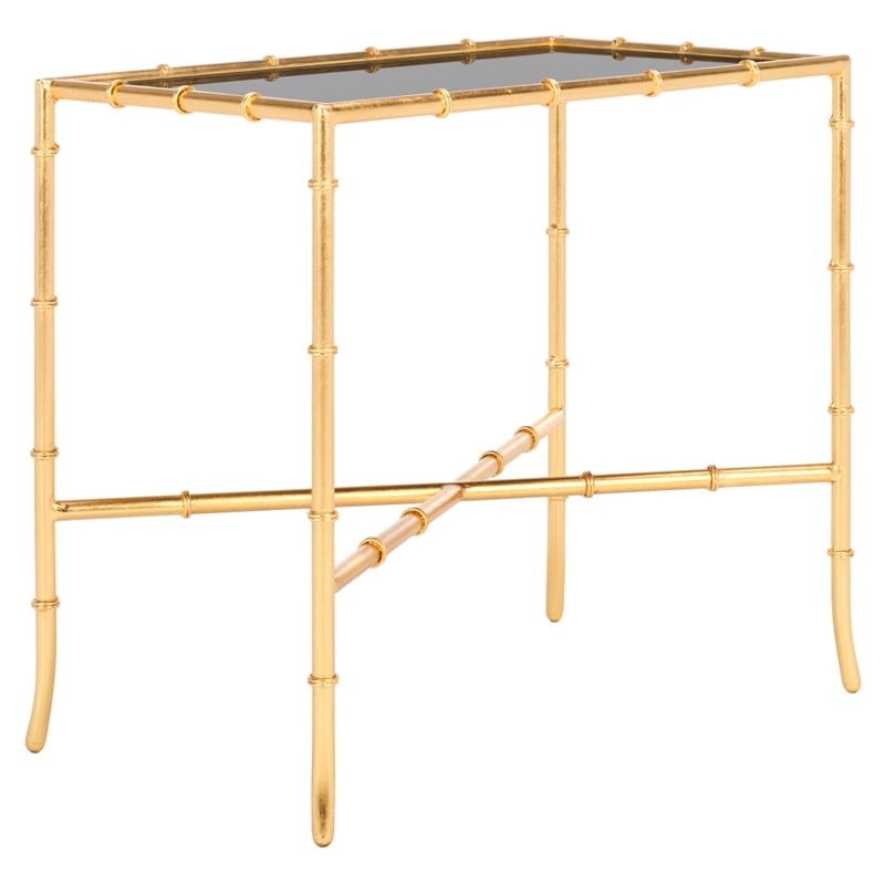 Safavieh Donald Mirror Accent Table in Gold