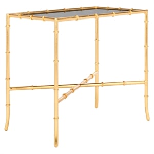 Safavieh Donald Mirror Accent Table in Gold