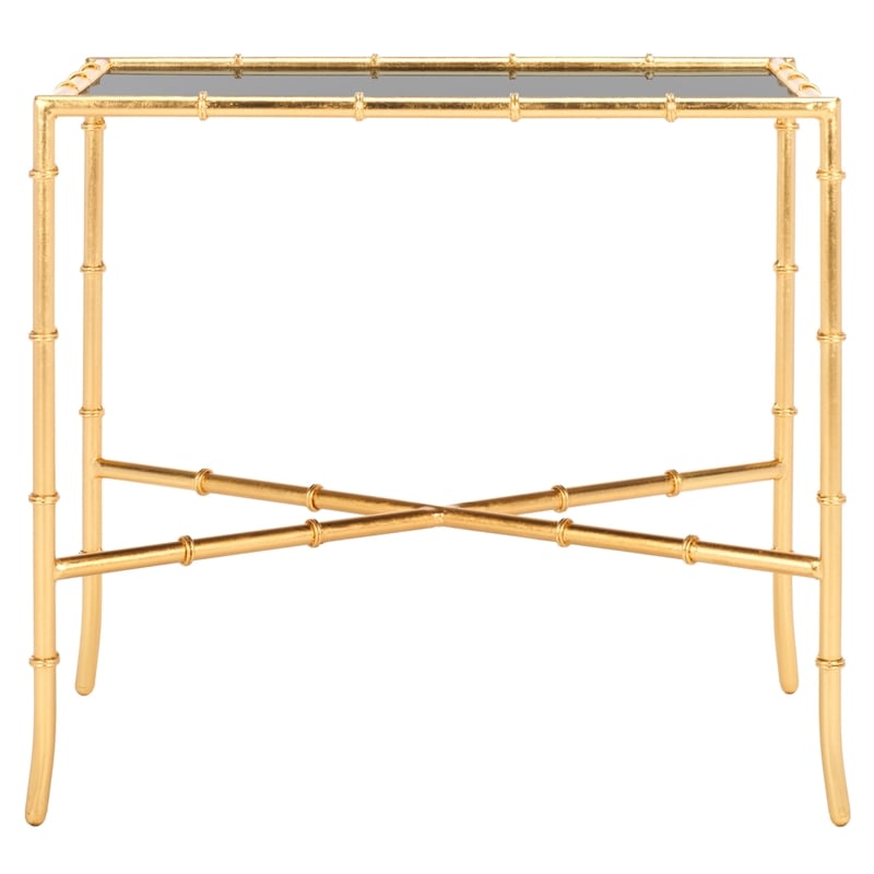 Safavieh Donald Mirror Accent Table in Gold