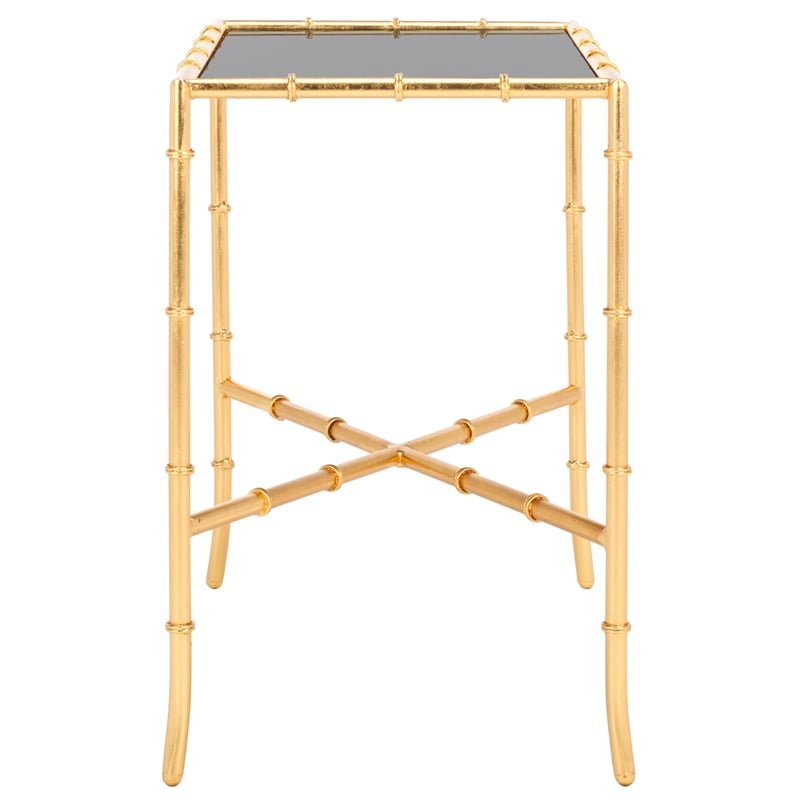 Safavieh Donald Mirror Accent Table in Gold