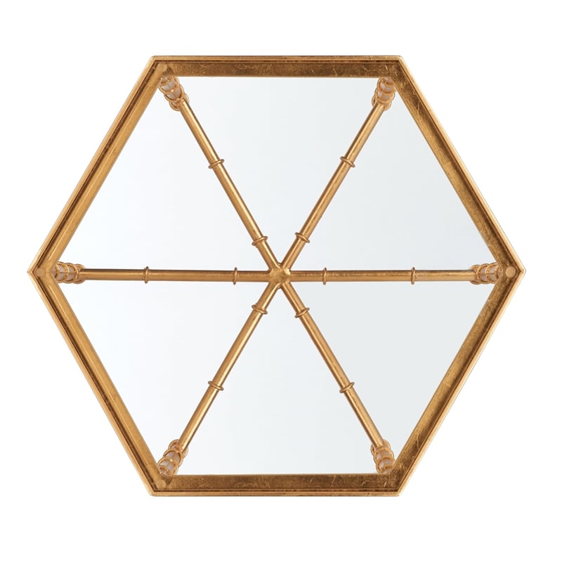 Safavieh Kerri Iron and Glass Accent Table in Gold